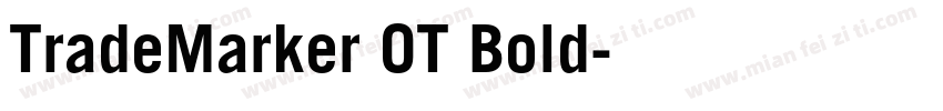 TradeMarker OT Bold字体转换